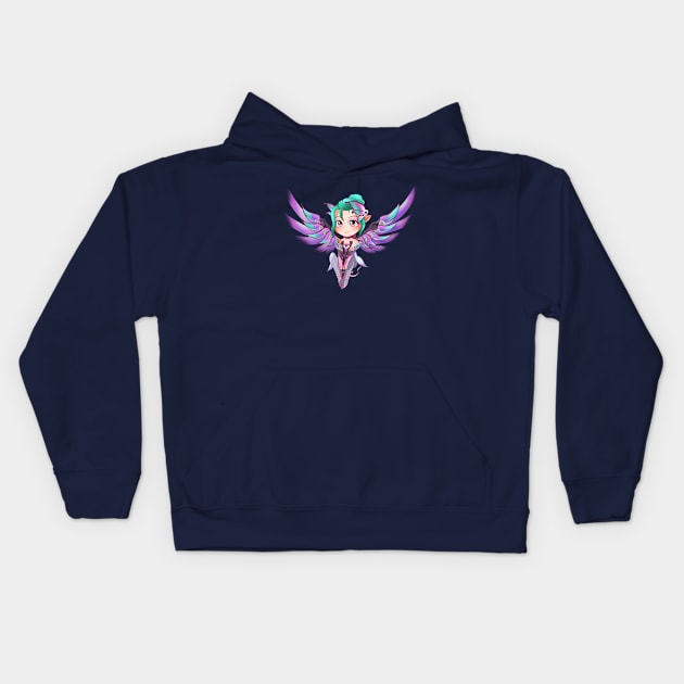 Sugar Plum Mercy (Purple Wings) Kids Hoodie by RadicalYue